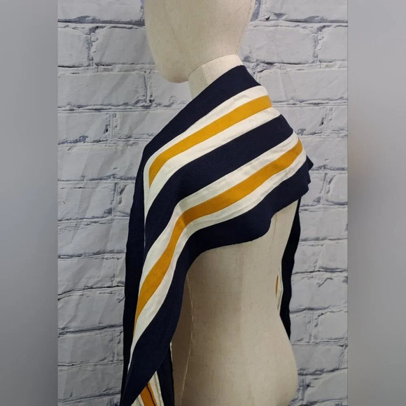 NWT Burberry Scarf Balaton Fabric Striped Multicolor Unisex 81" x 9.5" - Picture 6 of 14